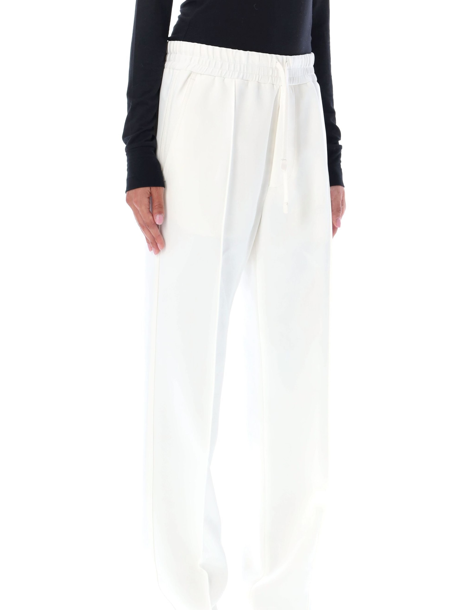 Straight-leg track pants - White