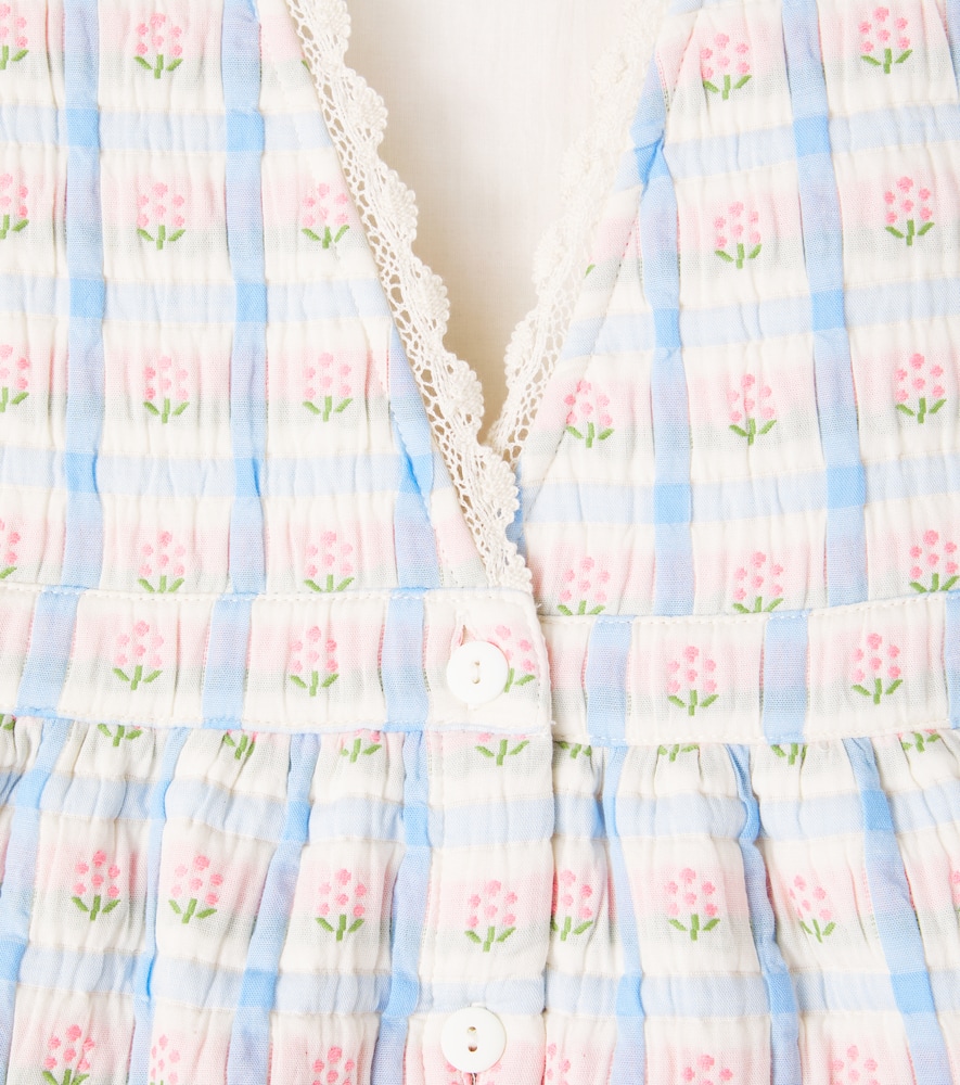 Zora floral cotton-blend dress