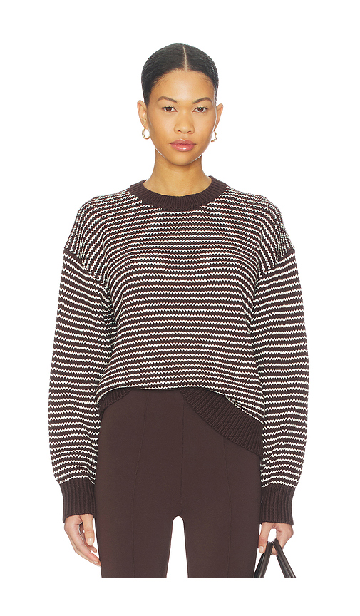 PISTOLA Aura Crew Neck Sweater in Brown. L. Also in XS