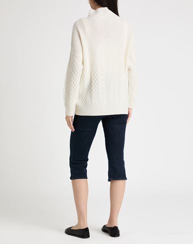 Woman Turtleneck White Size L Cashmere