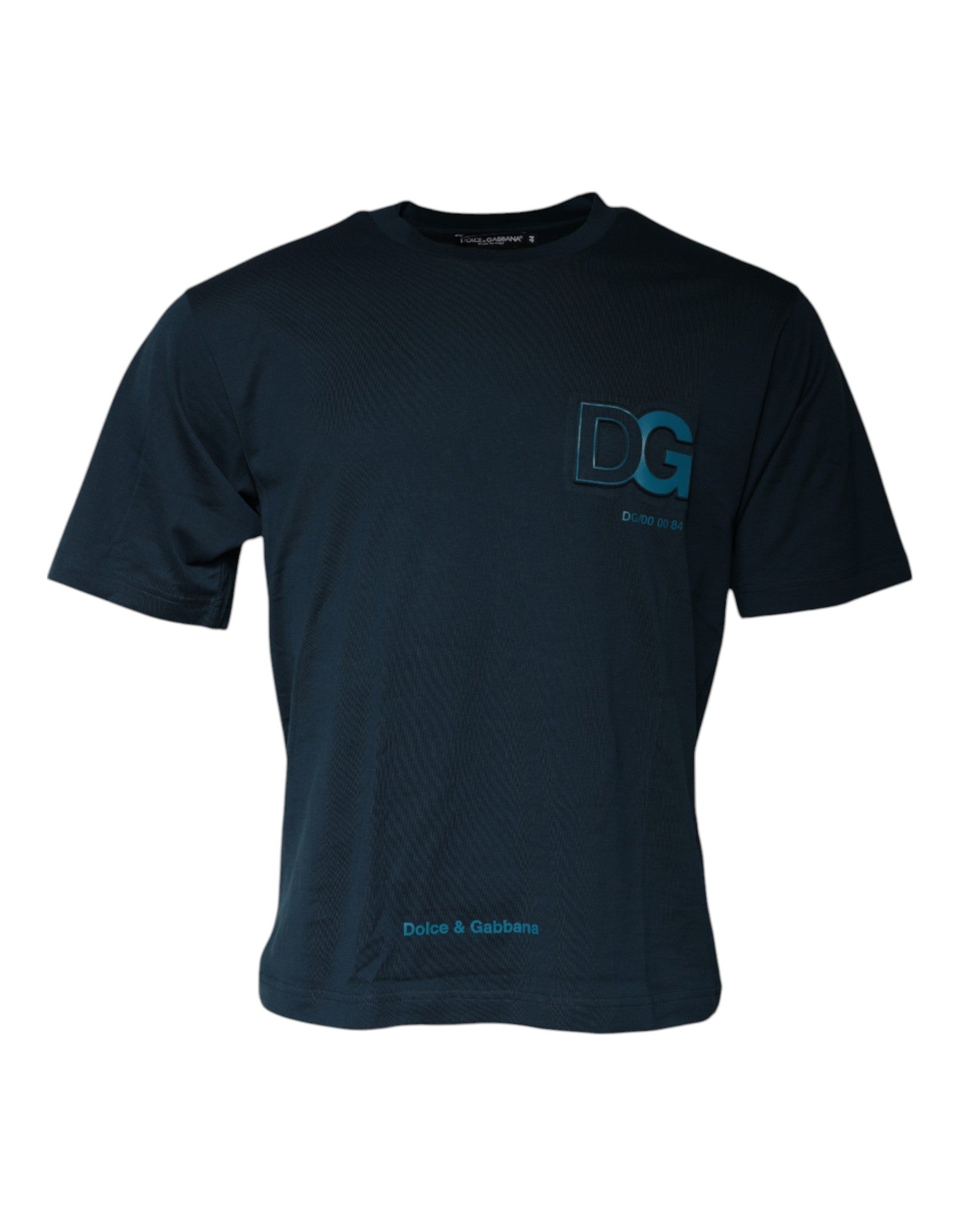 Logo-Embroidered Crew Neck T-Shirt — Navy