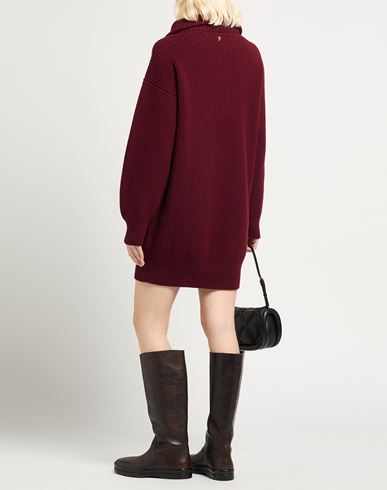 Woman Mini dress Burgundy Size 4 Wool