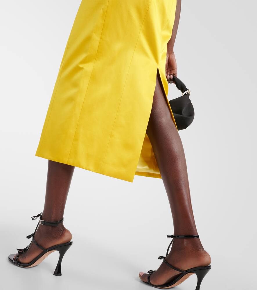 Iris embellished velvet midi dress