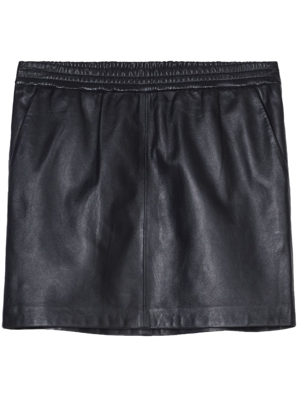 Leather mini skirt - Black