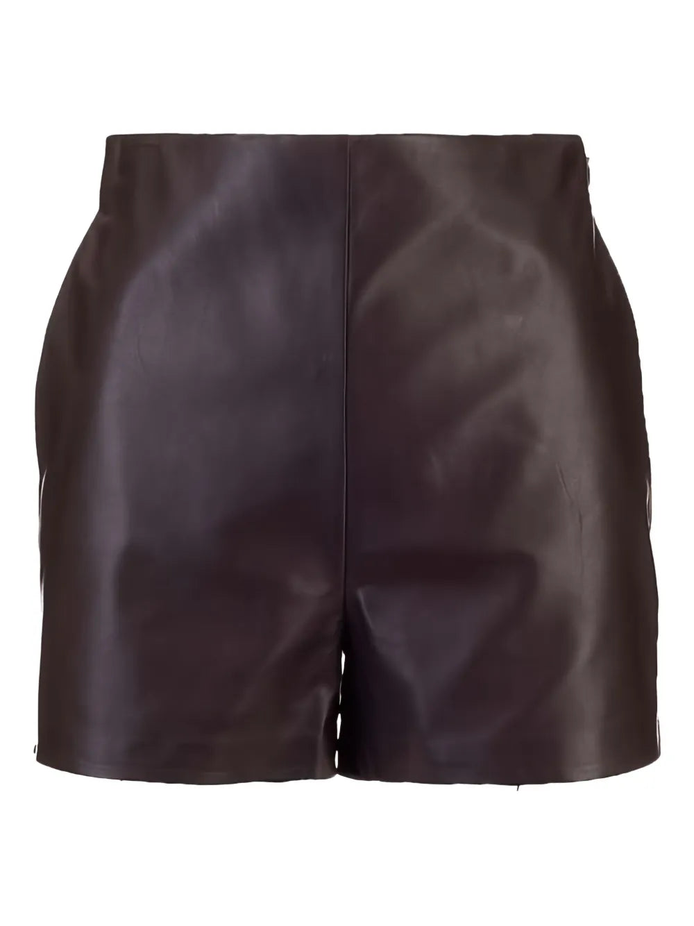 Leather Short Trousers — Black