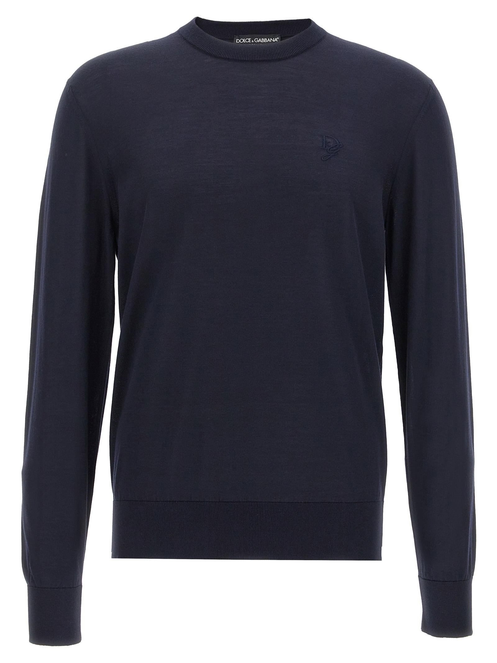 Midnight Blue Silk Sweater