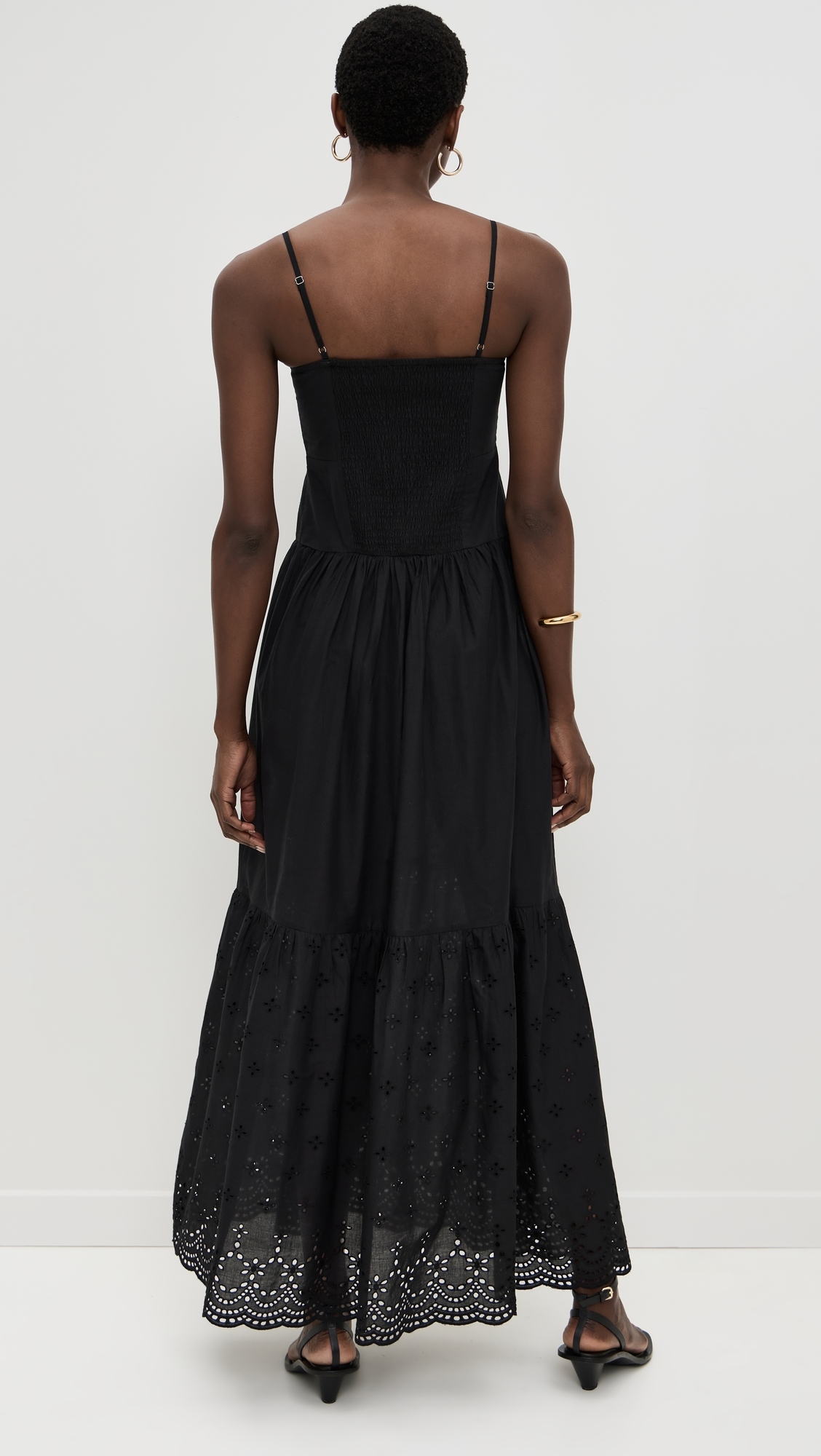 Square Neck Maxi Dress Black