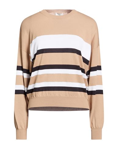 Woman Sweater Light brown Size 6 Cotton