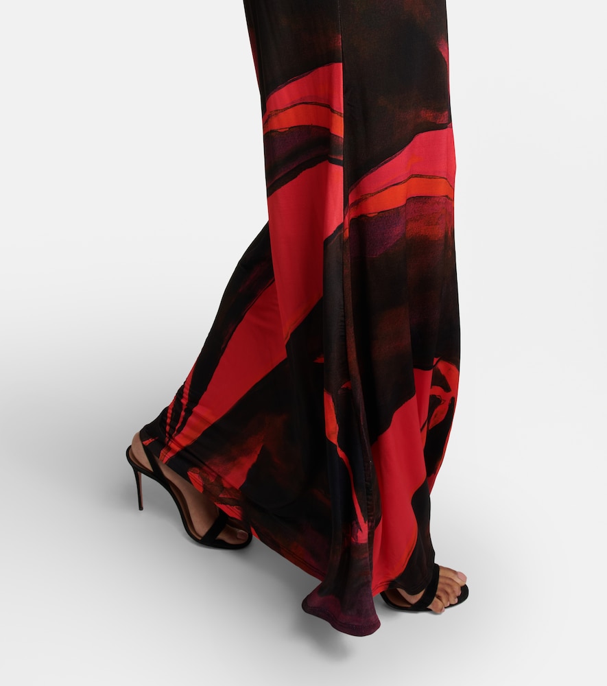 Louisa Ballou High Sea printed jersey maxi dress