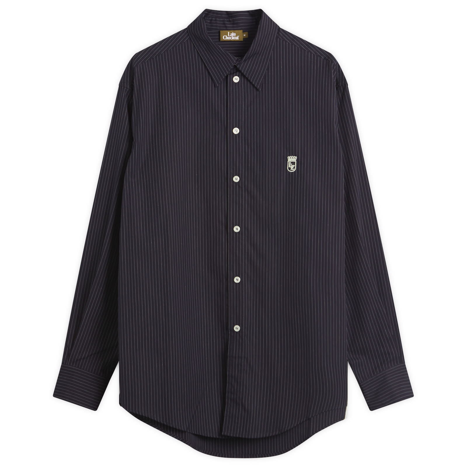 Men's Pinstripe Western Shirt in Navy