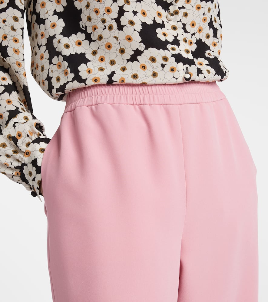 Silk wide-leg pants
