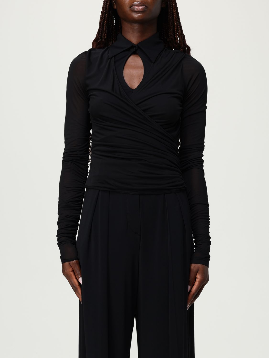 Top Woman color Black
