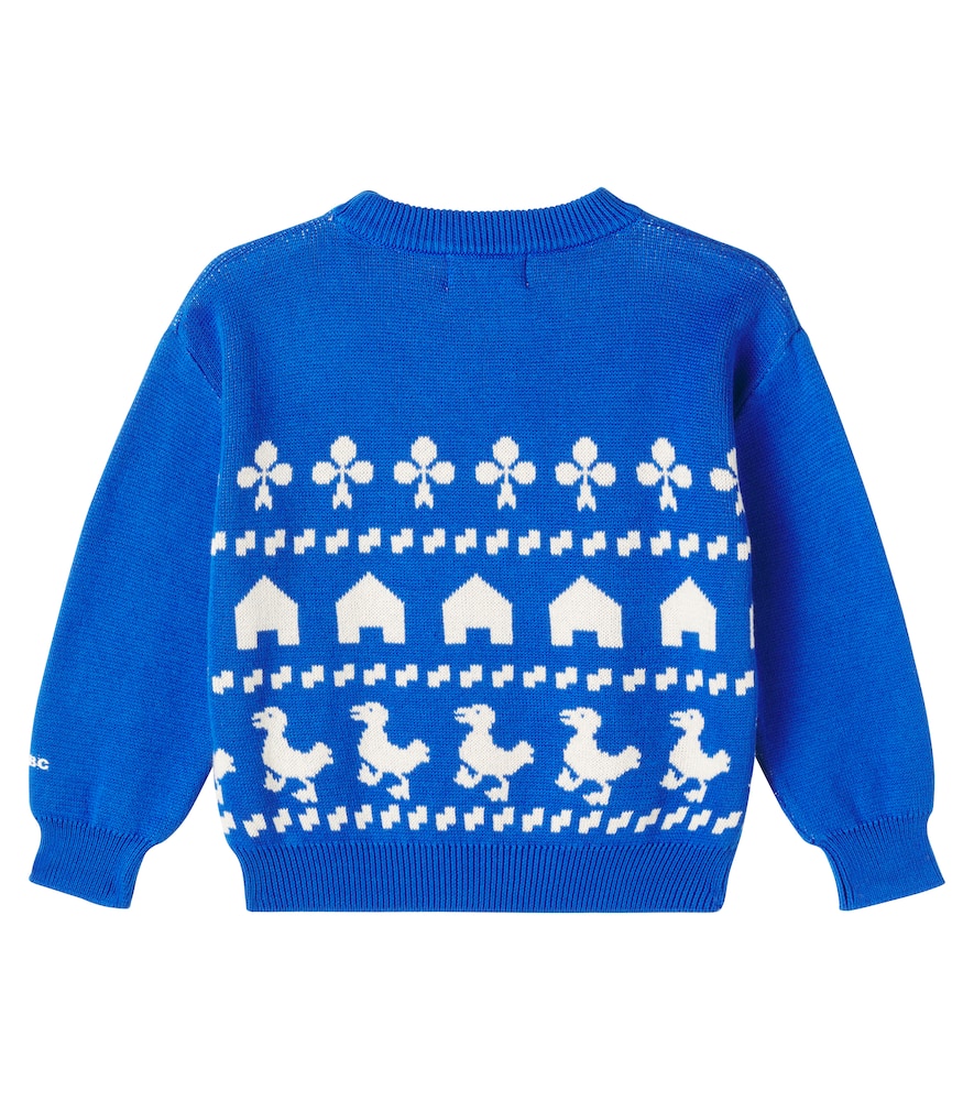 Farm cotton jacquard sweater