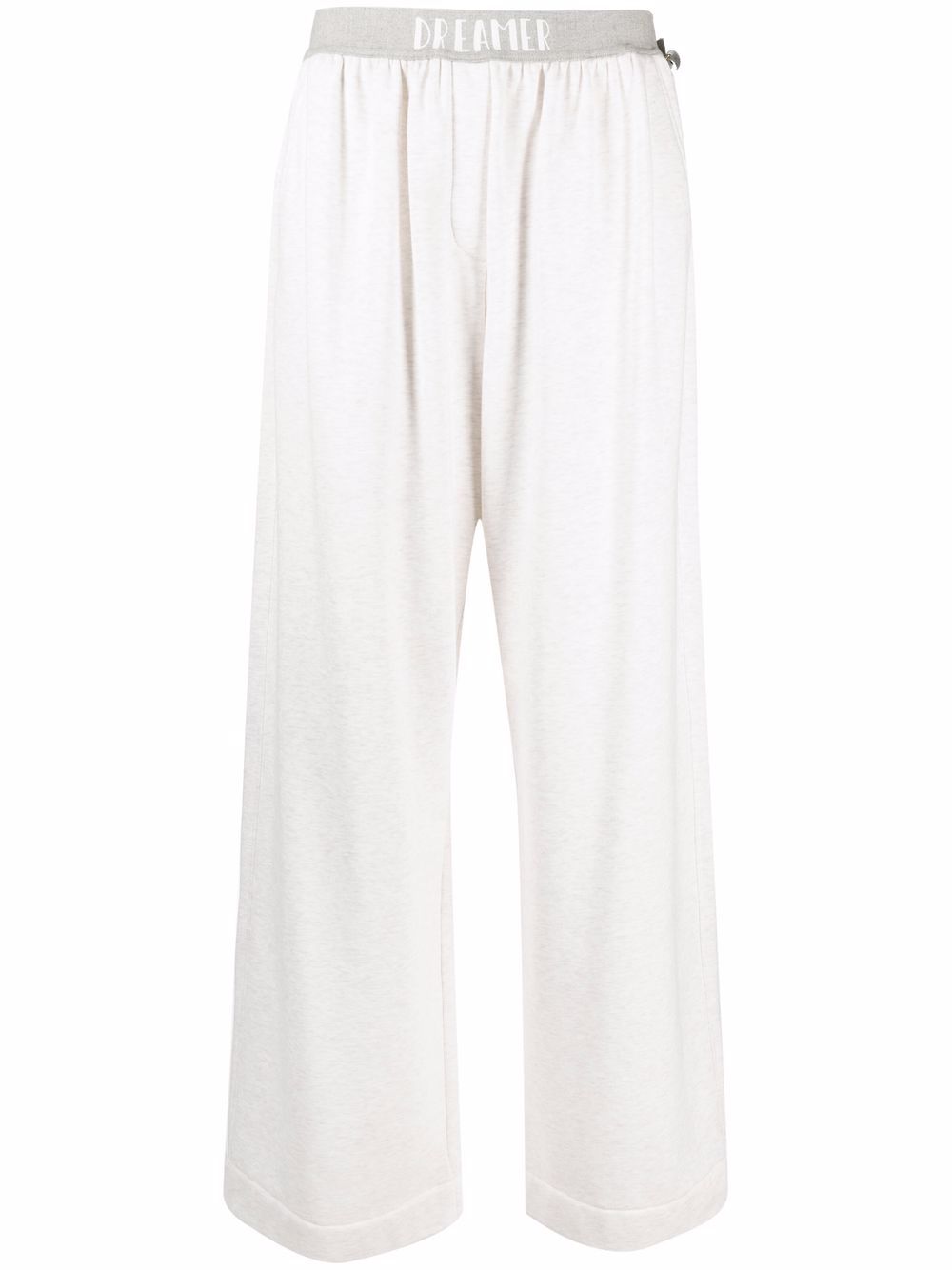 Wide-leg track pants - Neutrals