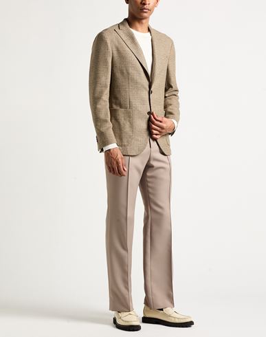 Man Blazer Beige Size 38 Wool, Polyester, Polyamide