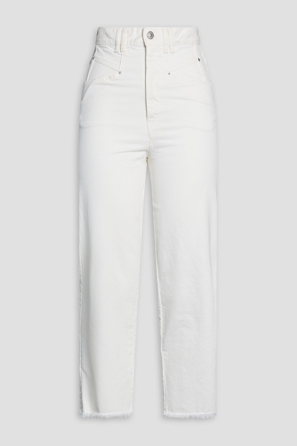 Naliska high-rise straight-leg jeans - White - FR 34