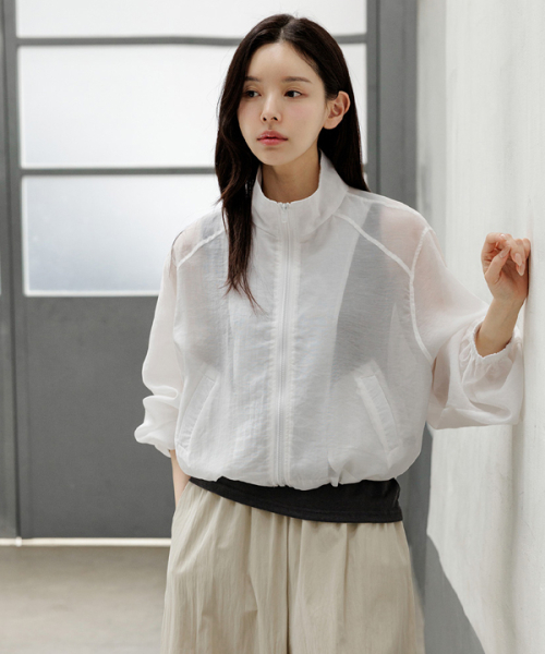 Brunz Tencel Sheer Windbreaker Jumper_F6H296JP