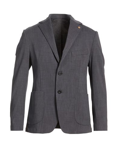 Man Blazer Charcoal Size 38 Cotton, Polyamide, Elastane
