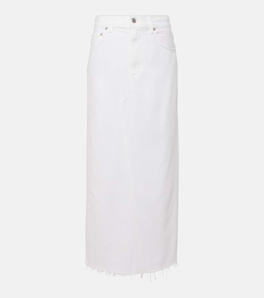 Circolo Reworked denim maxi skirt