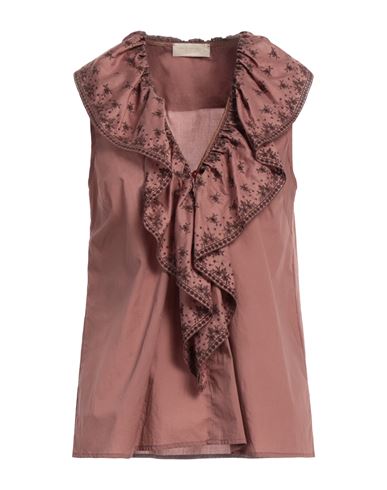 Momoní Woman Top Brown Size 4 Cotton