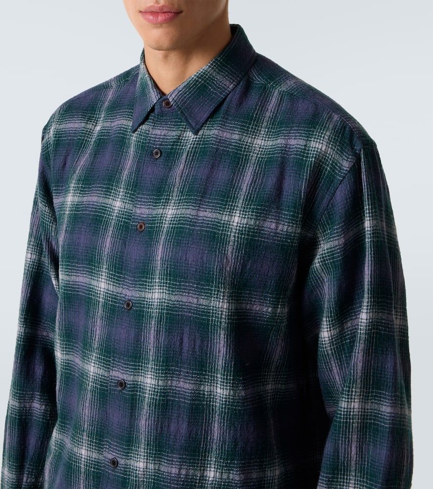 Checked wool shirt