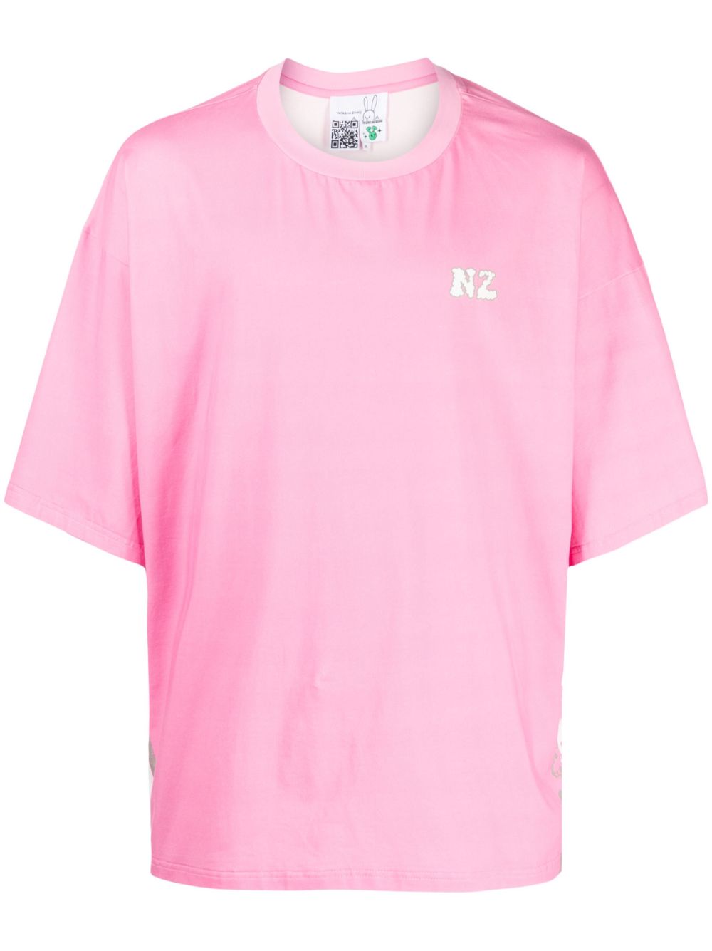 Logo-print cotton T-shirt - Pink