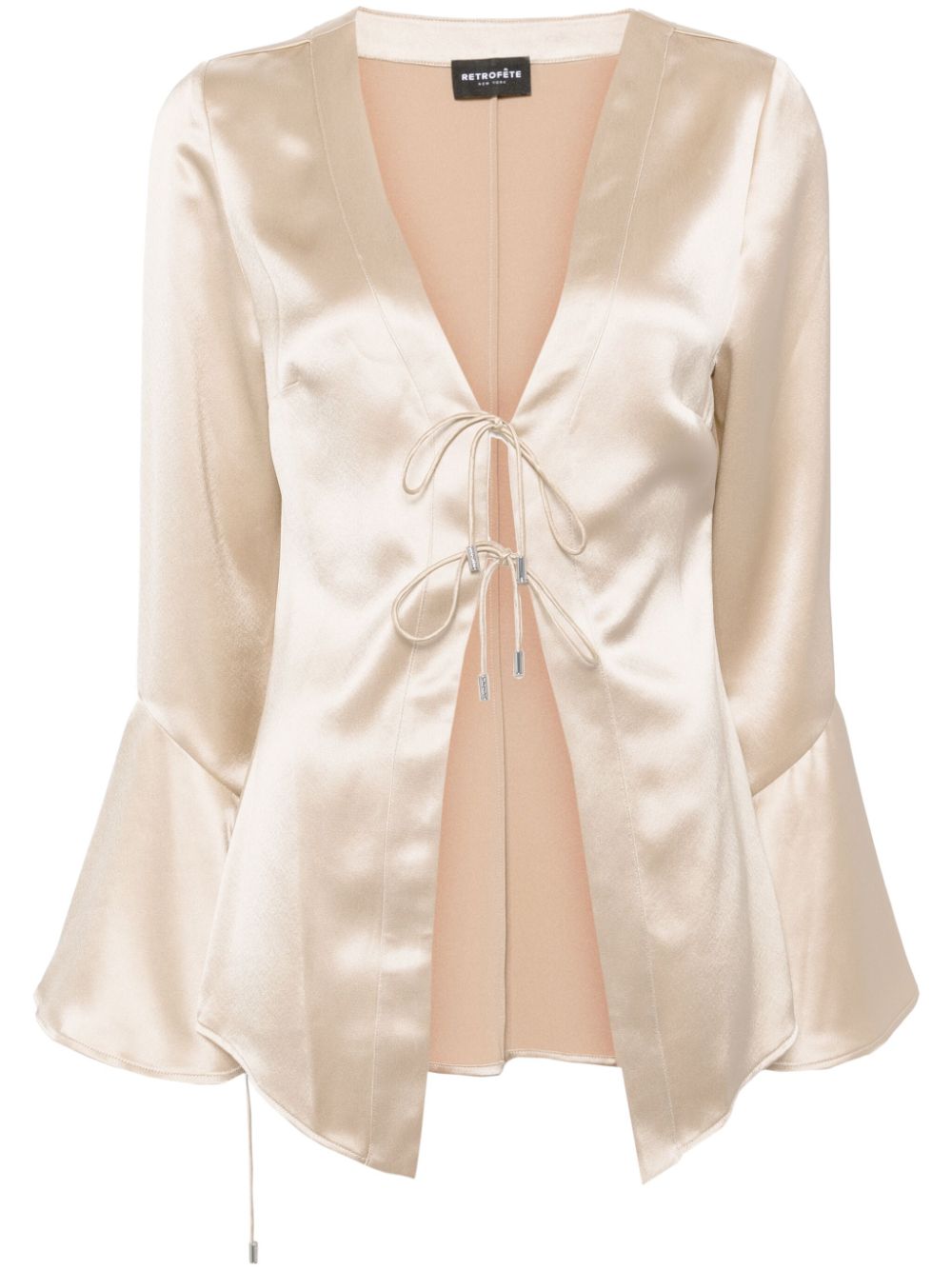 Svea Long Sleeve Blouse - Neutrals