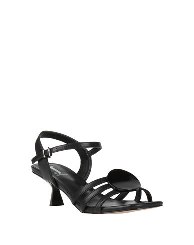 Woman Sandals Black Size 5 Leather