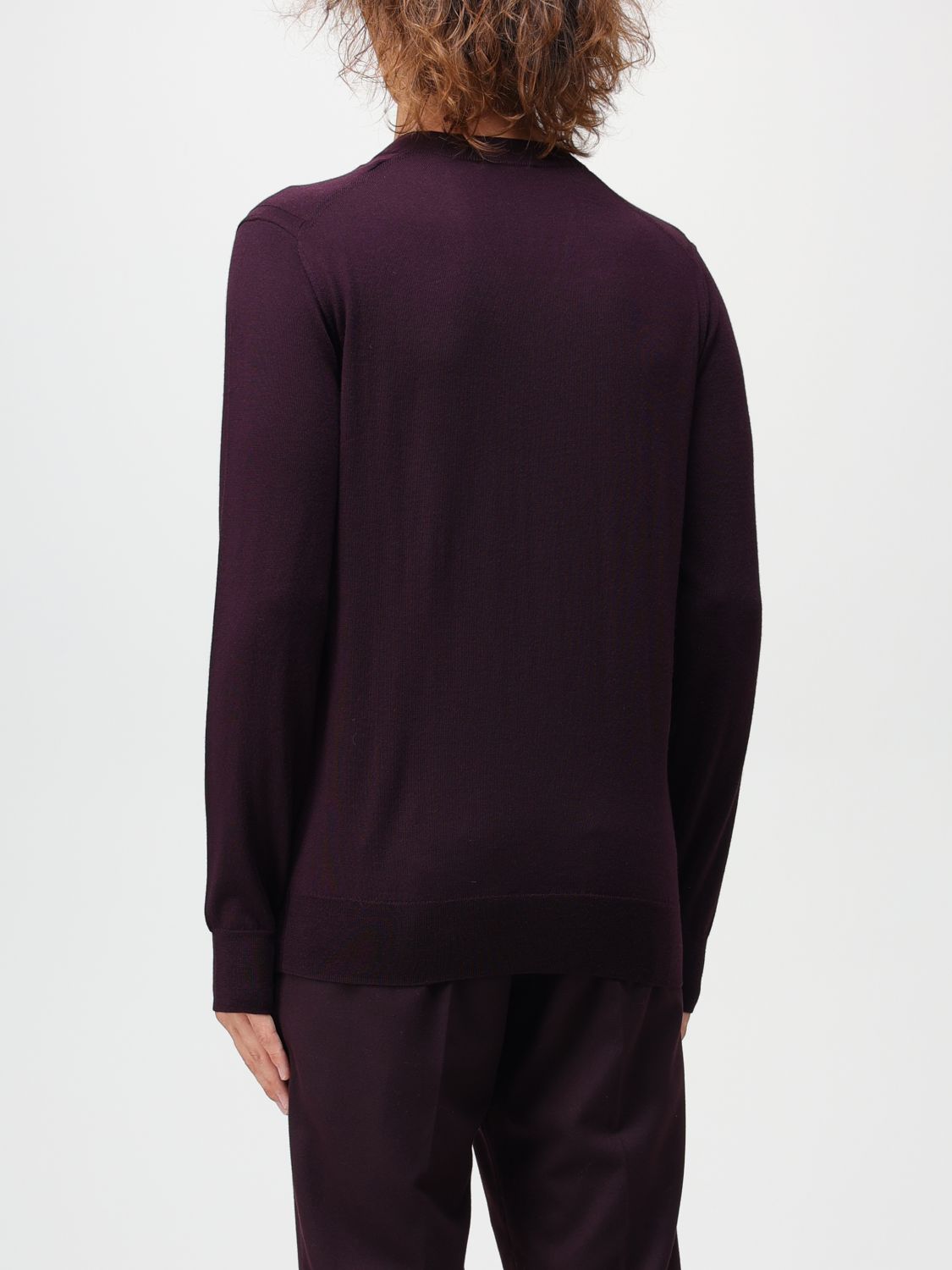 Sweater Men color Burgundy