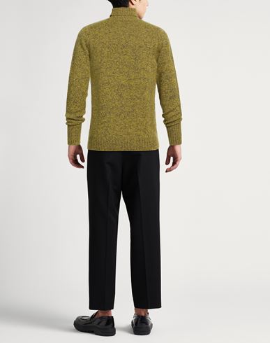 Man Turtleneck Pastel yellow Size 44 Lambswool