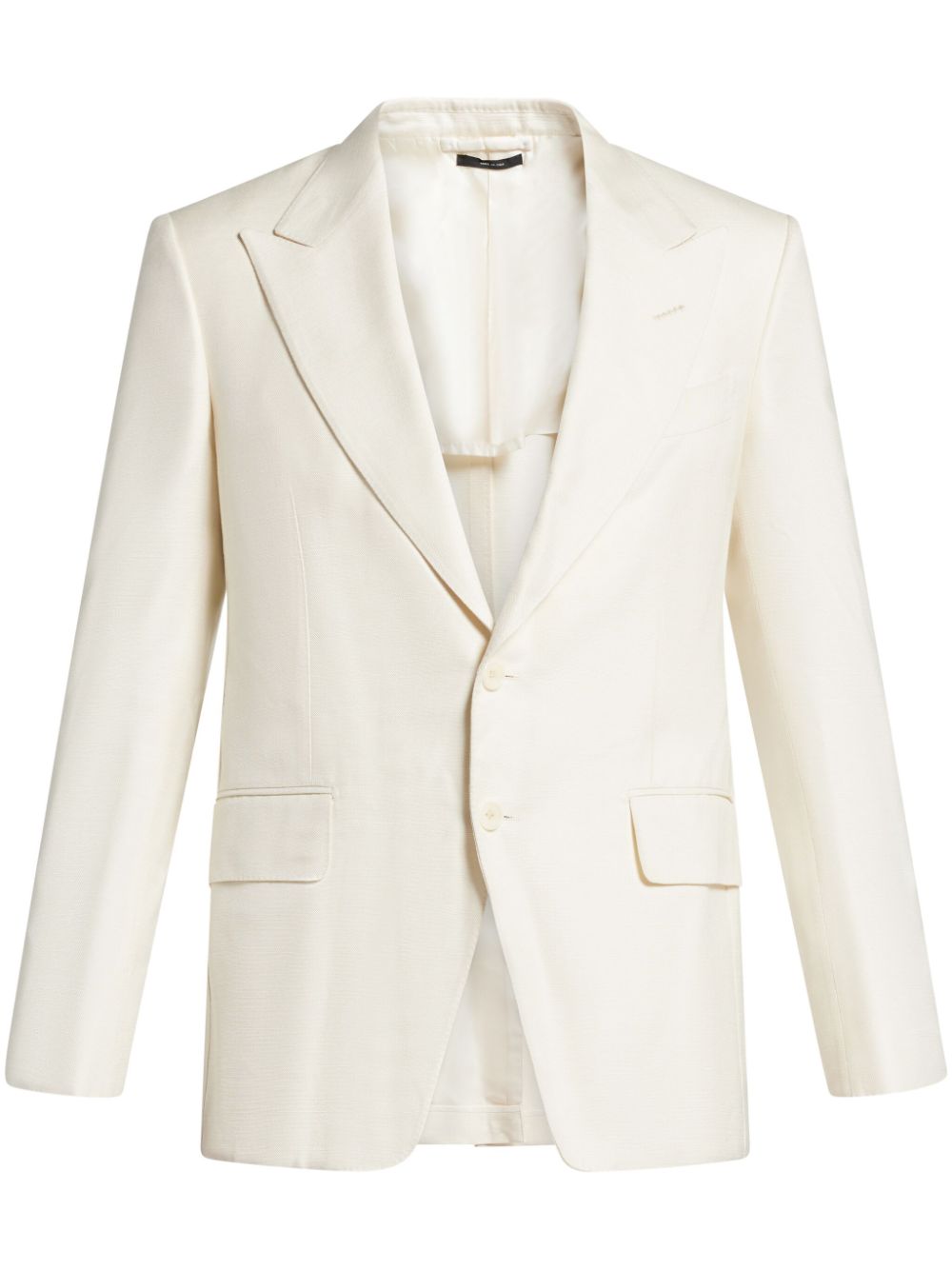 Single-breasted blazer - White