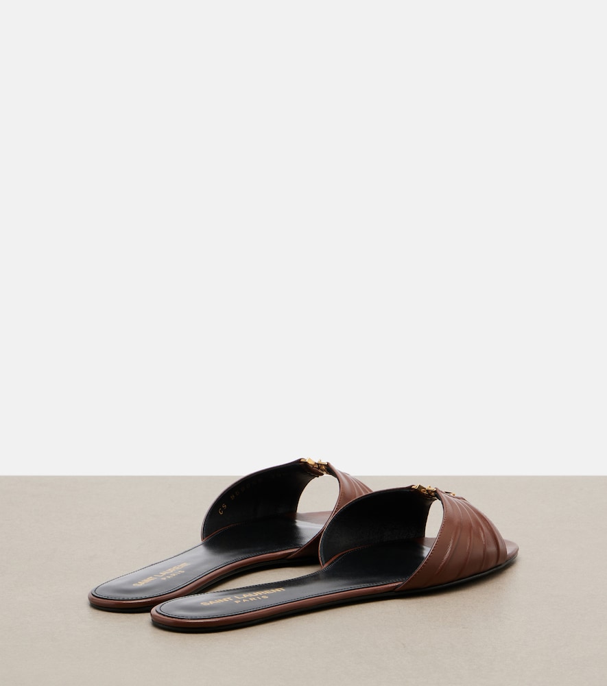 Babylone leather slides