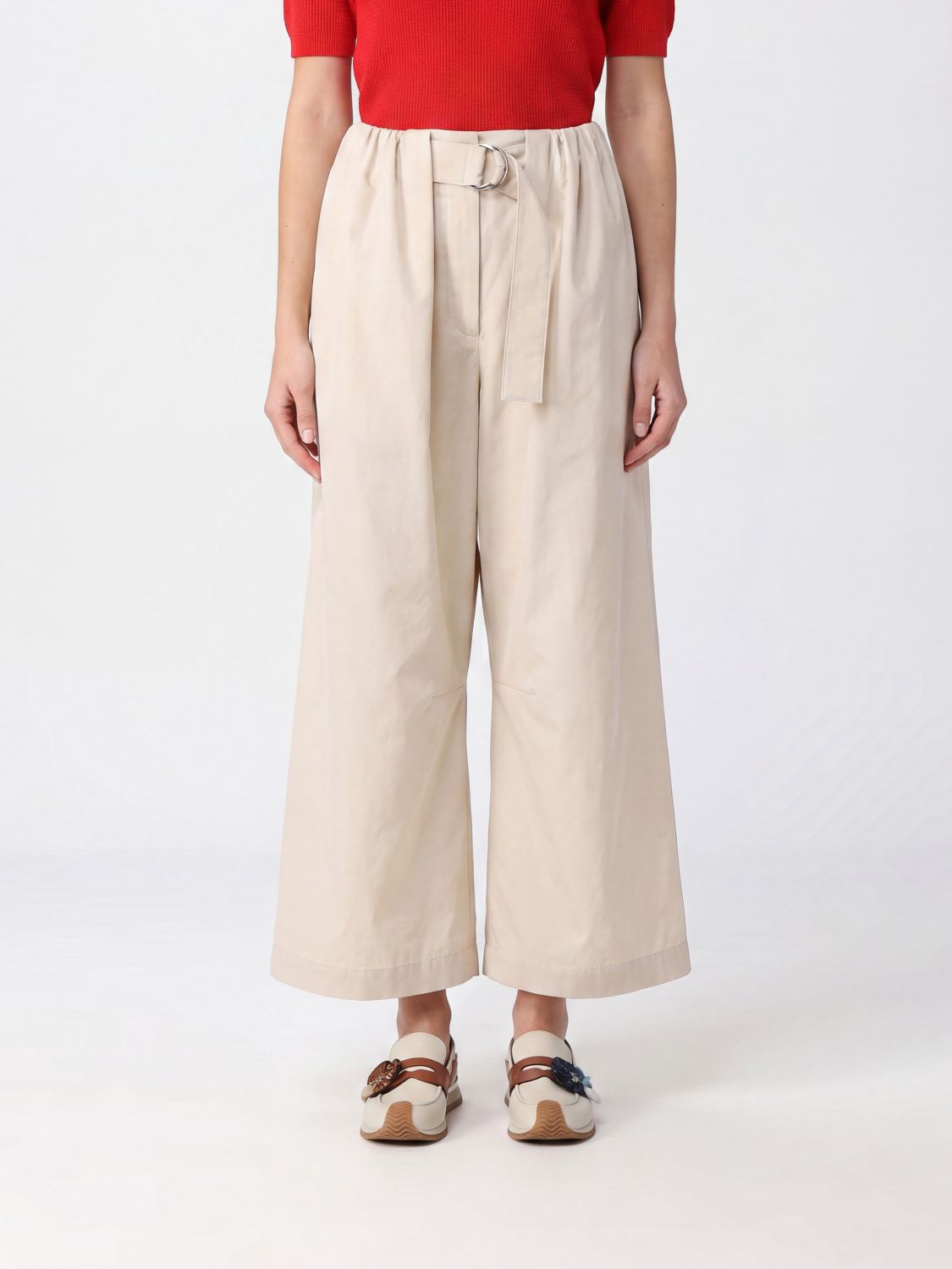 Pants Woman color Ivory