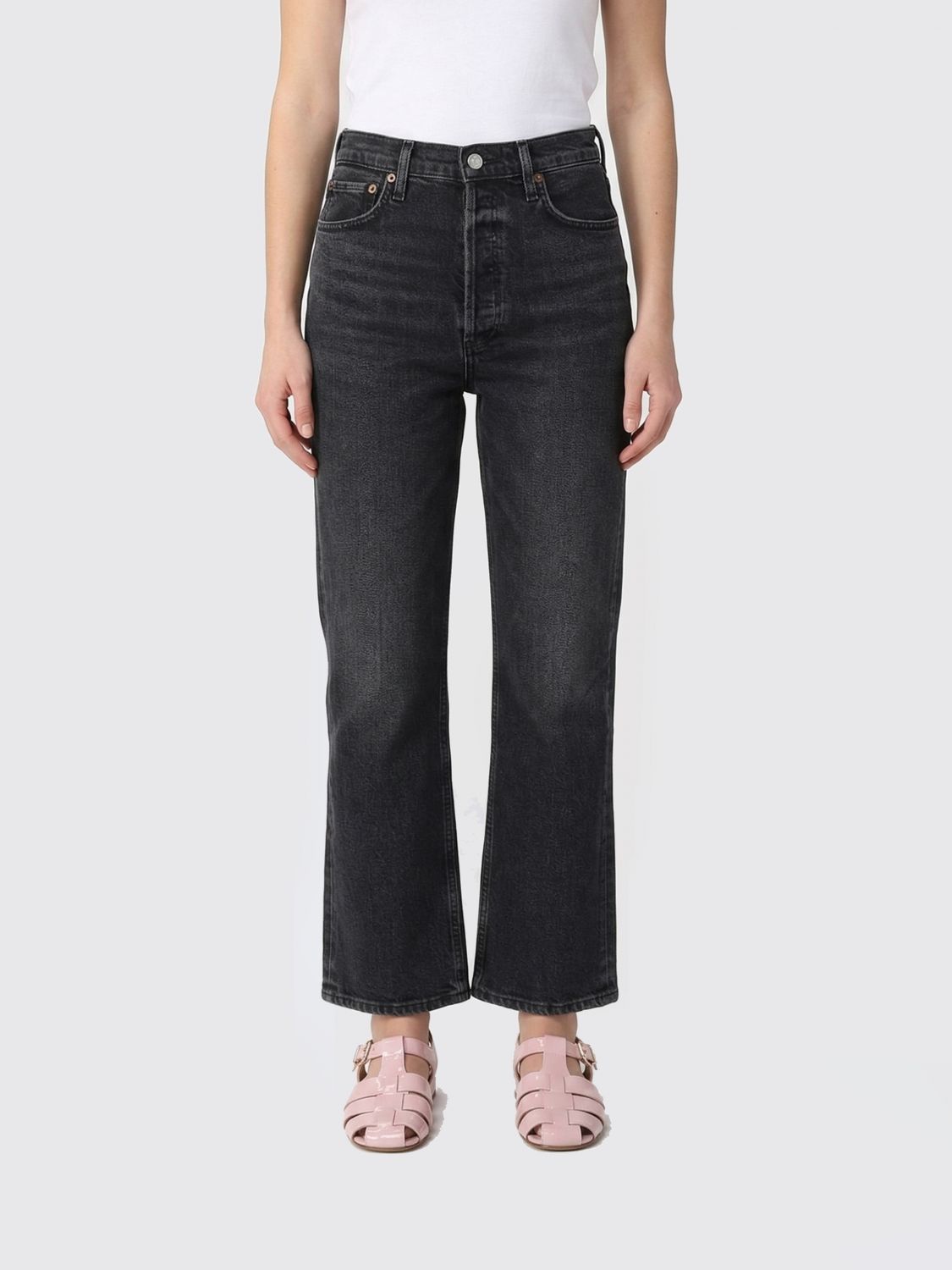 Jeans Woman color Black