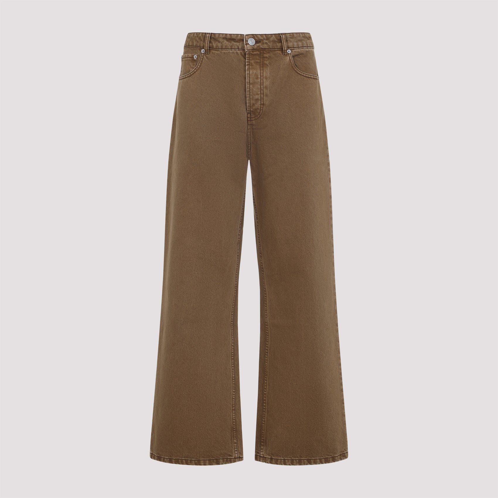 AMI Cotton Large Fit Jeans