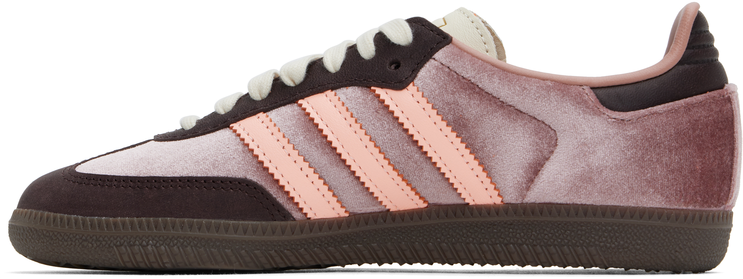 Adidas Originals Pink & Brown Samba OG Sneakers