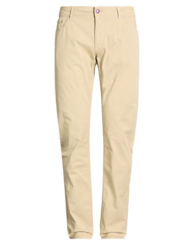 Man Pants Sand Size 35 Cotton, Elastane