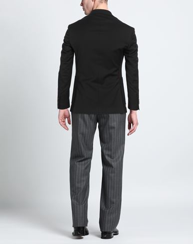 Amaranto Man Blazer Black Size 36 Polyester, Virgin Wool, Elastane
