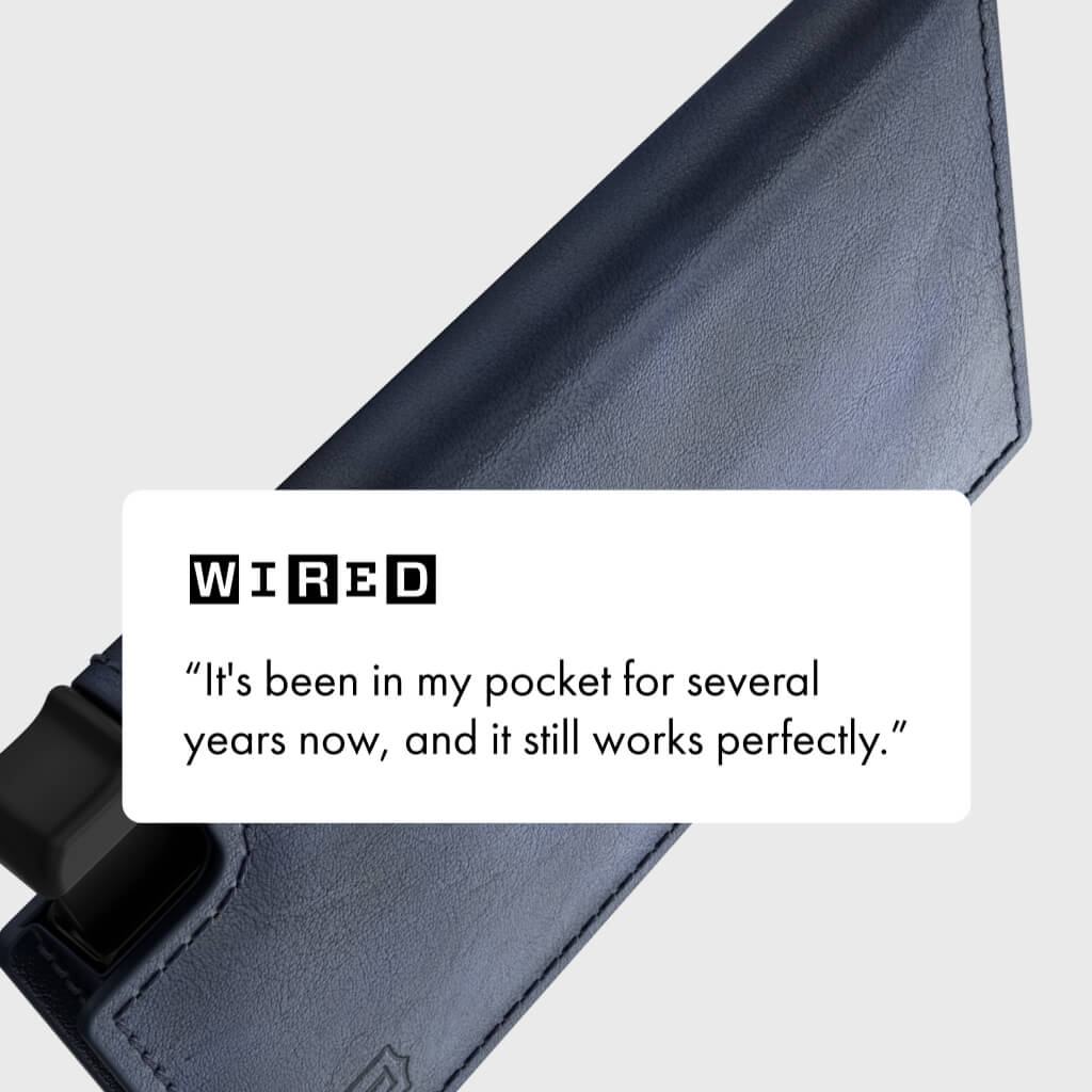 Men's Wallet - Smiley x Ekster Premium Slim Men's Wallet Trackable Wallet Leather Smart Wallet RFID Blocking
