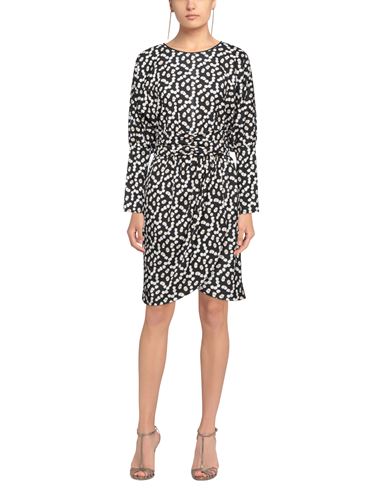 Woman Midi dress Black Size S Polyester