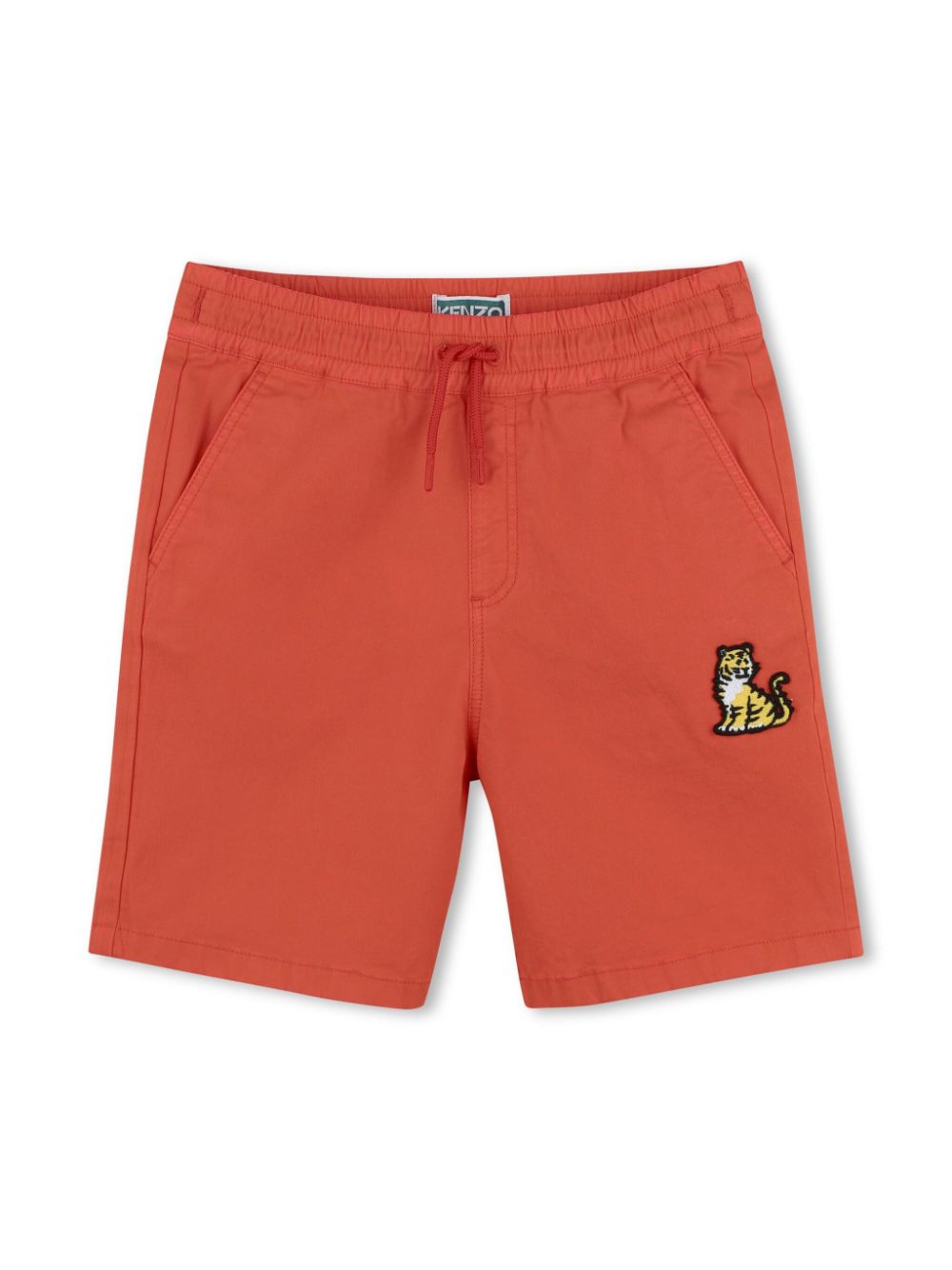 Embroidered cotton shorts