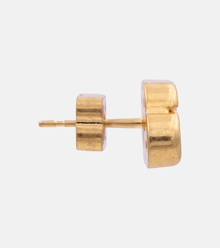 BB XS gold-plated stud earrings