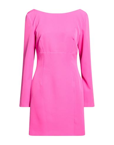 Woman Mini dress Fuchsia Size 6 Polyester, Elastane