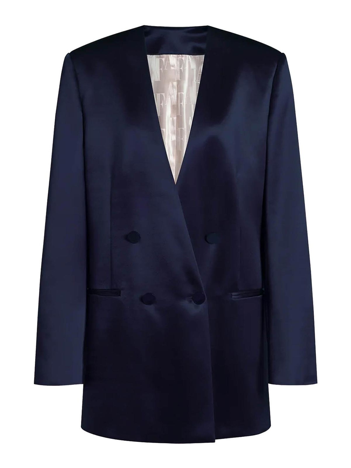 Double-Breasted Silk Jacket