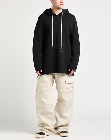 Man Sweatshirt Black Size L Cotton