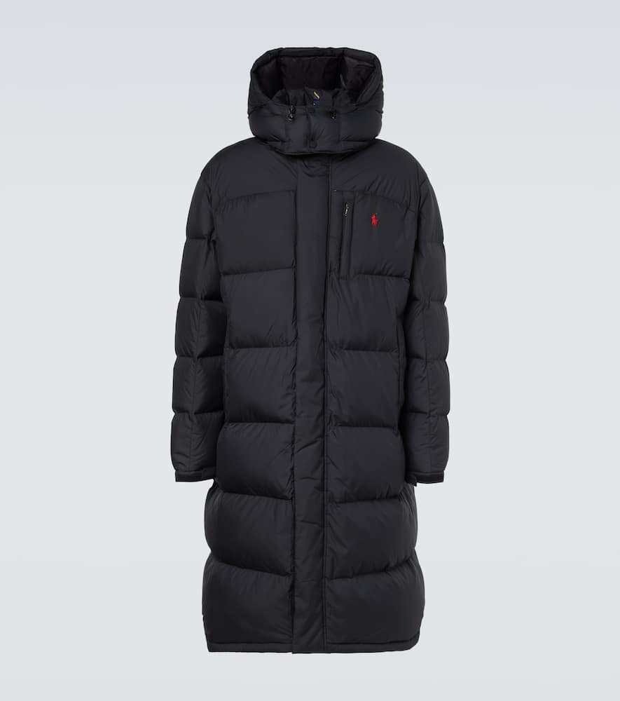 Quilted down coat