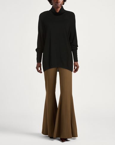 The Fine Essentials Woman Turtleneck Black Size 12 Merino Wool