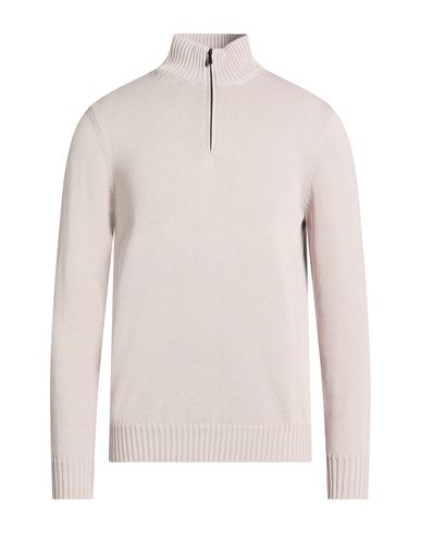 Man Turtleneck Light grey Size 40 Cotton