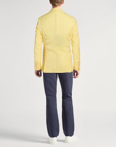 Man Blazer Pastel yellow Size 38 Virgin Wool
