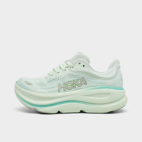 Women's Bondi 9 Running Shoes in Truffle Salt/Sea Glass